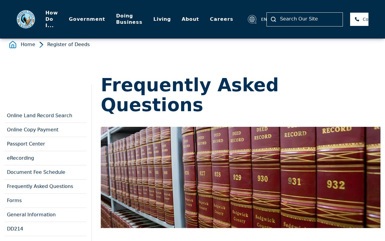 Derby previous residents recorder deed history guidance